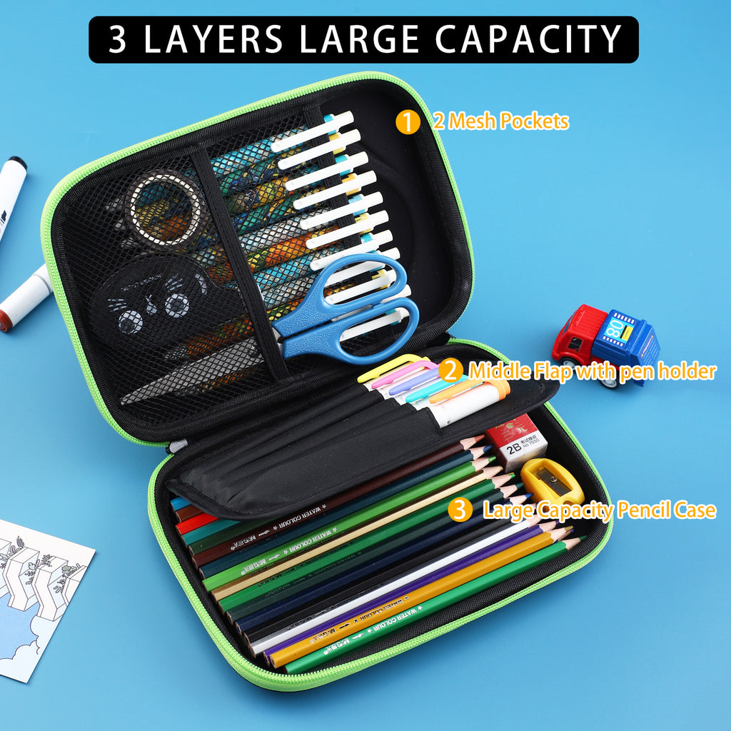 Dinosaur Pencil Case Large Capacity Hardtop Pencil Box
