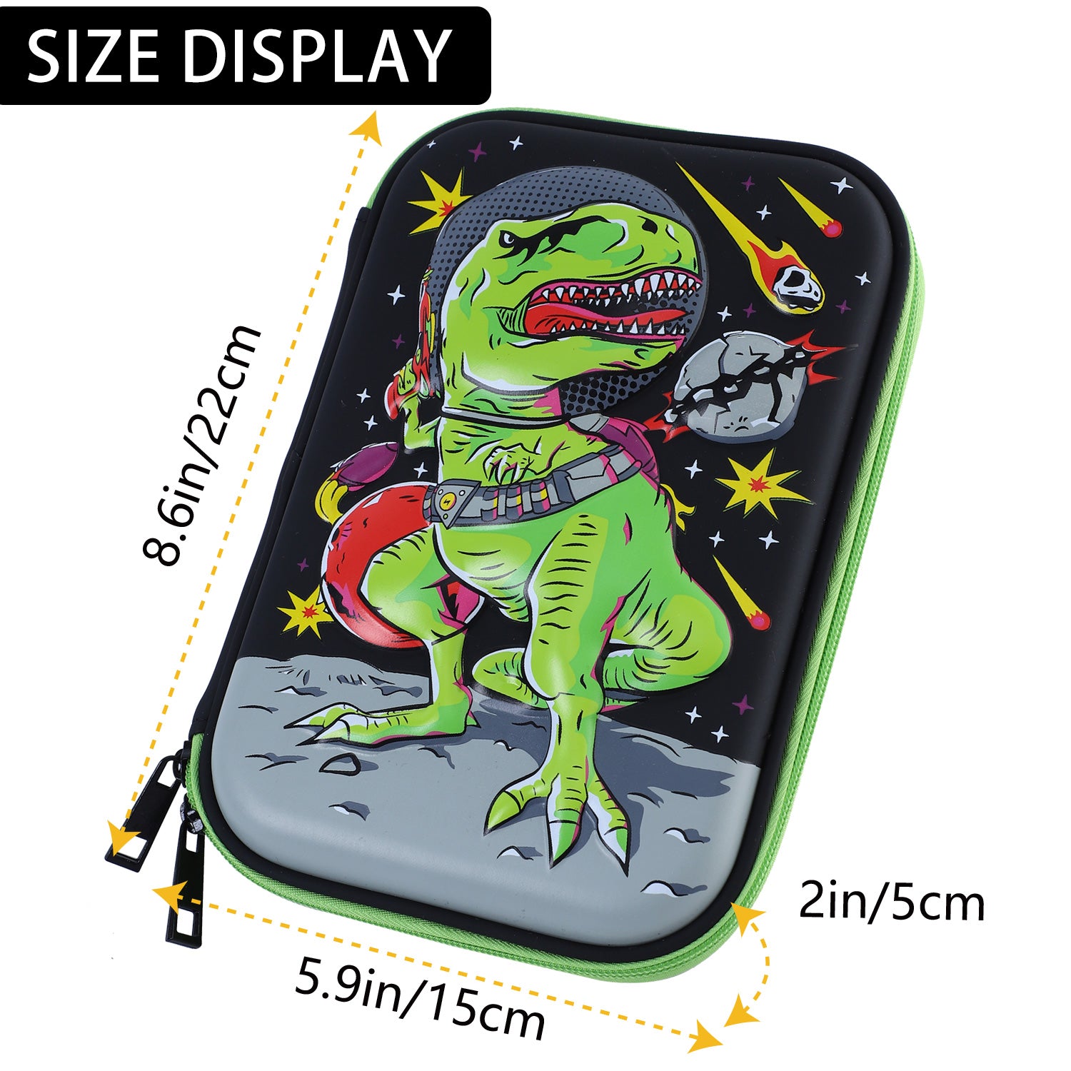 Dinosaur Pencil Case Large Capacity Hardtop Pencil Box