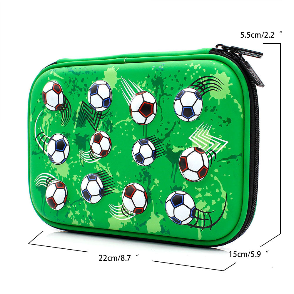 Football Pencil Box Large Capacity Hardtop Pencil Case