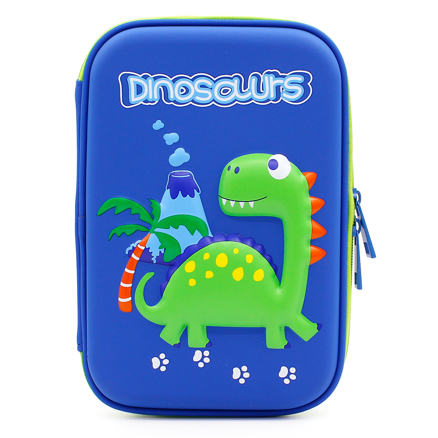 Cute Volcano Dinosaur Pencil Box Large Capacity Hardtop Pencil Case