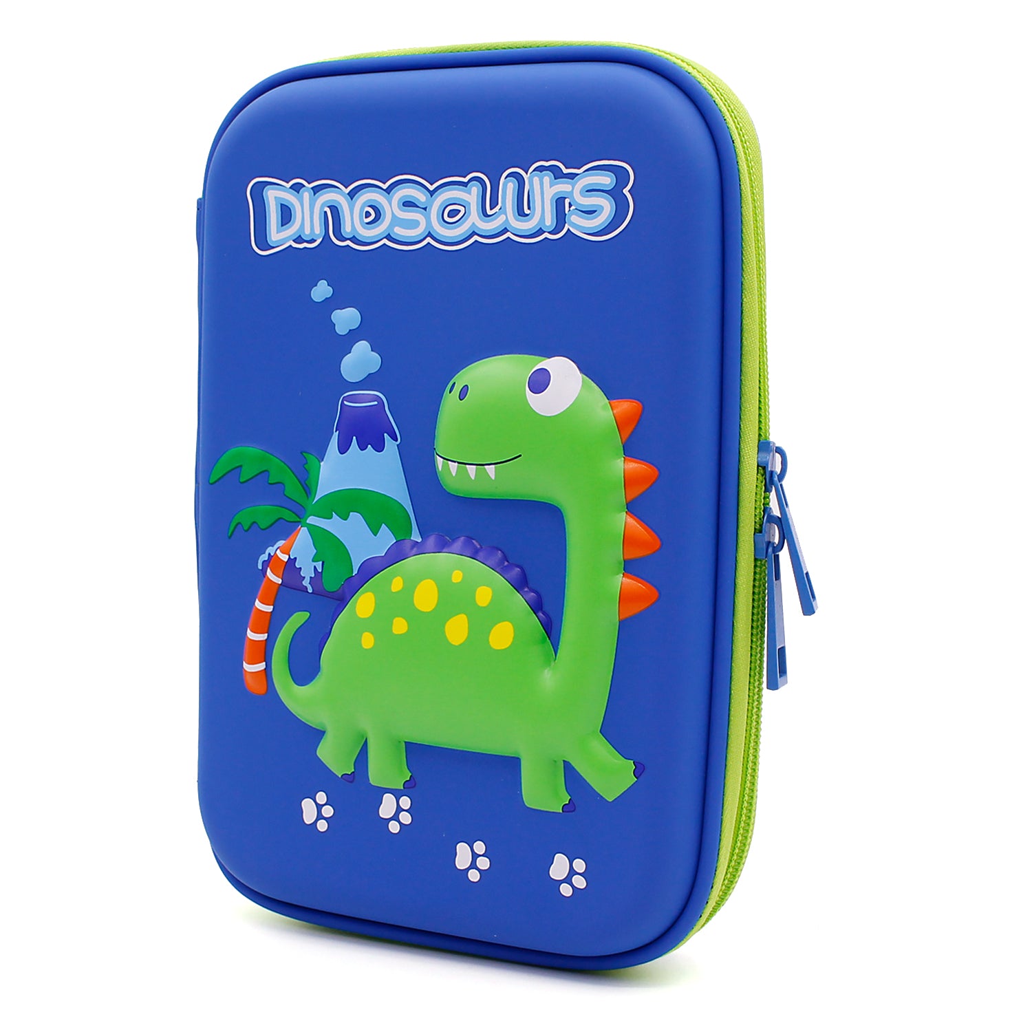 Cute Volcano Dinosaur Pencil Box Large Capacity Hardtop Pencil Case